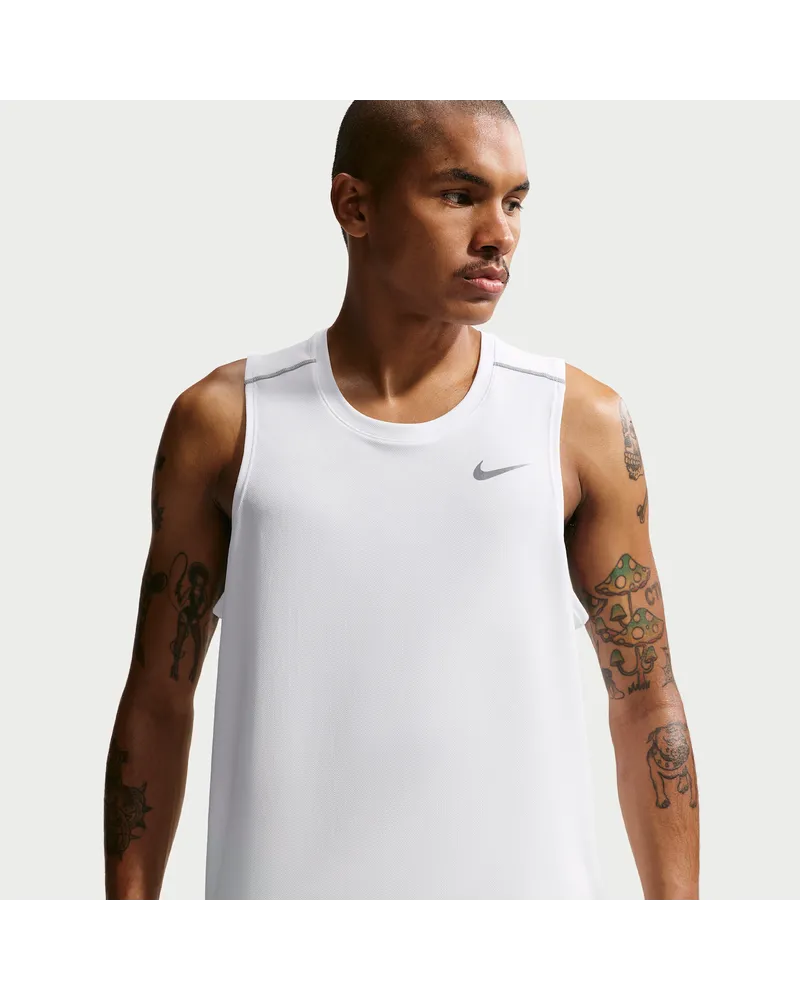 Nike Miler Dri-FIT Lauf-Tanktop (Herren) - Weiß Weiß