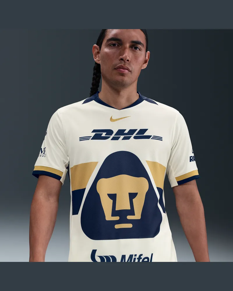 Nike Pumas UNAM 2025/26 Stadium Home  Dri-FIT Replika-Fußballtrikot (Herren) - Weiß Weiß