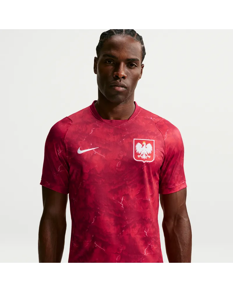 Nike Polen 2026  Replika-Fußballtrikot Auswärtsspiel mit Dri-FIT-Technologie (Herren) - Rot Rot