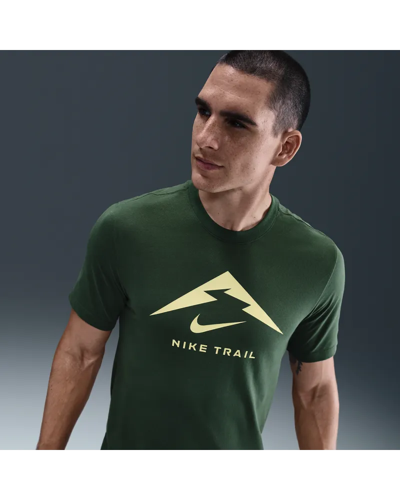 Nike Dri-FIT Traillauf-T-Shirt für Herren - Grün Grün