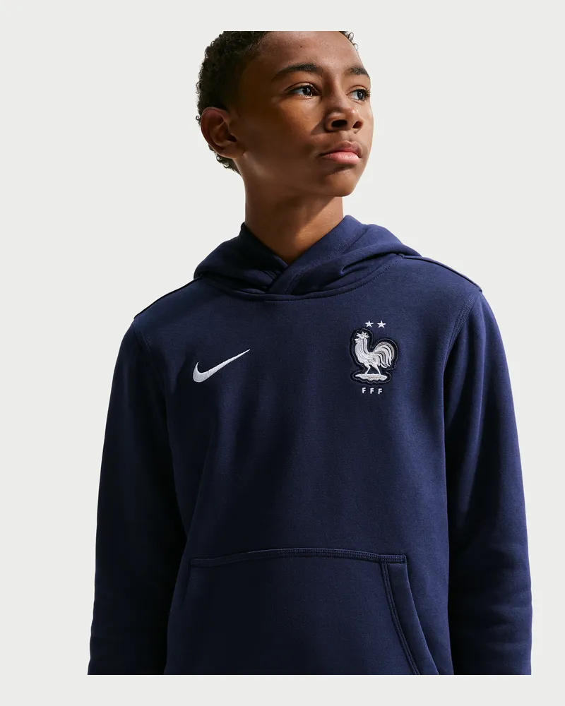 Nike FFF Club  Fußball-Hoodie für ältere Kinder (Jungen) - Blau Blau