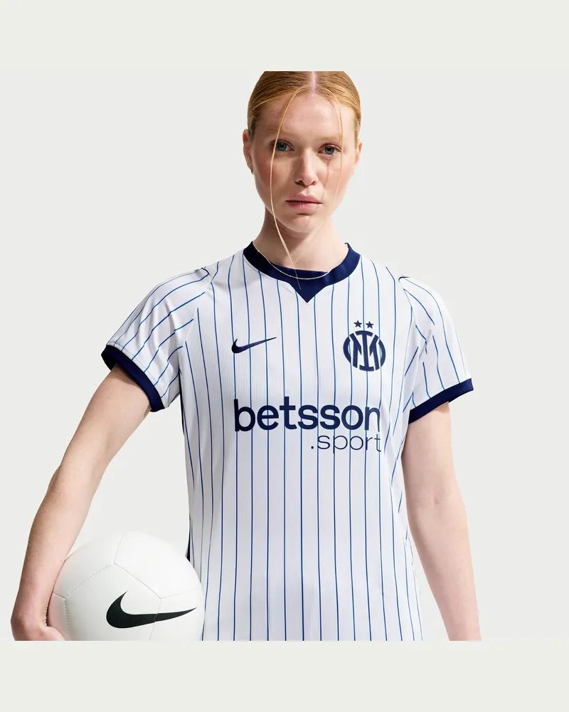 Nike Inter Mailand 2026/27 Stadium Away  Dri-FIT Replika-Fußballtrikot (Damen) - Weiß Weiß