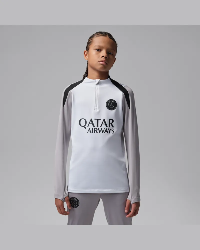 Jordan Paris Saint-Germain Strike Night Edition  Dri-FIT Fußball-Drill-Strickoberteil für ältere Kinder - Weiß Weiß