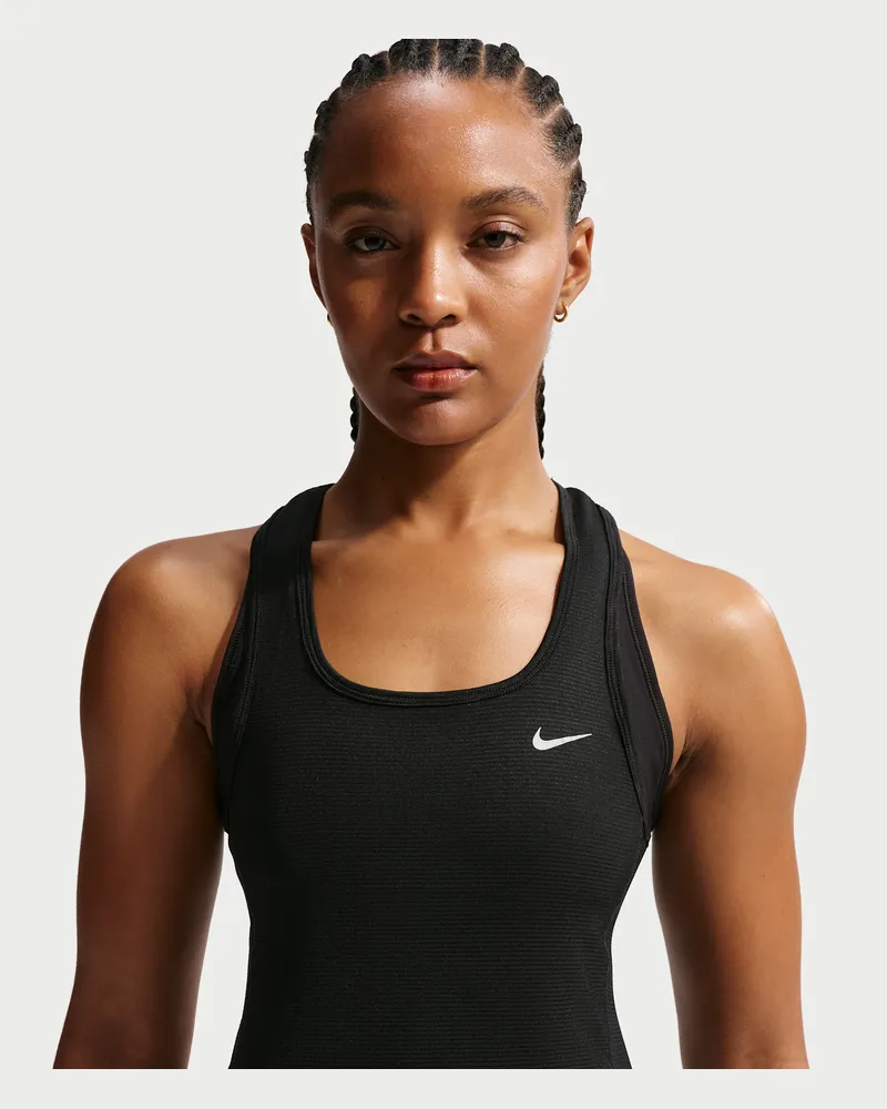 Nike Tempo Dri-FIT Kurztanktop aus Mesh (Damen) - Schwarz Schwarz