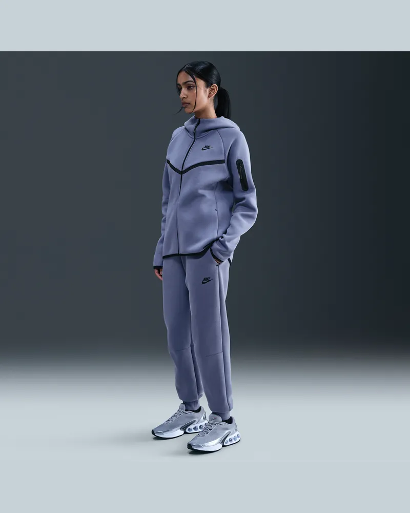Nike Sportswear Tech Fleece Jogginghose mit mittelhohem Bund für Damen - Blau Blau