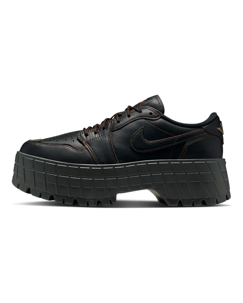 Jordan Air  1 Brooklyn Low Schuh (Damen) - Schwarz Schwarz