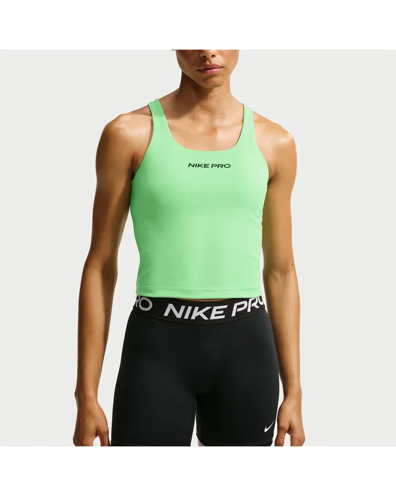 Nike Pro Sculpt gepolstertes Sport-BH-Tanktop mit mittlerem Halt - Grün Grün