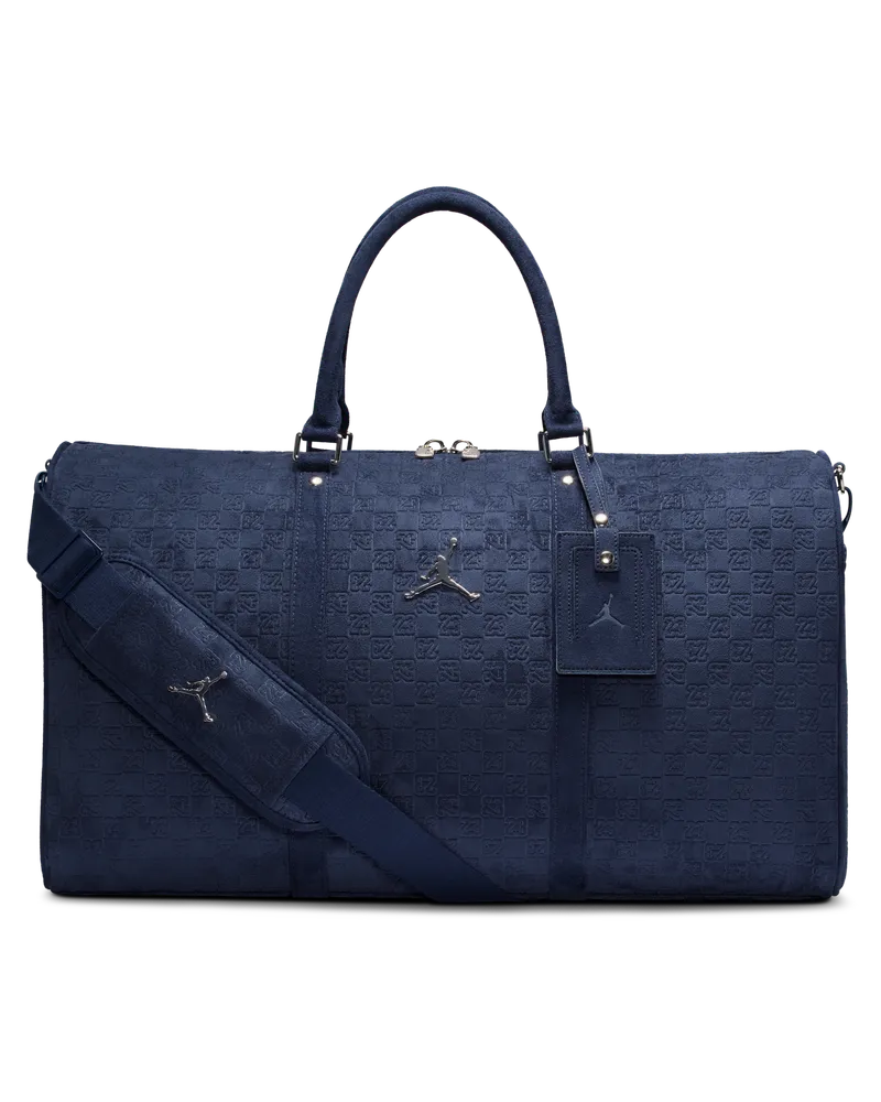 Jordan Monogram Sporttasche aus Wildleder (40 l) - Blau Blau