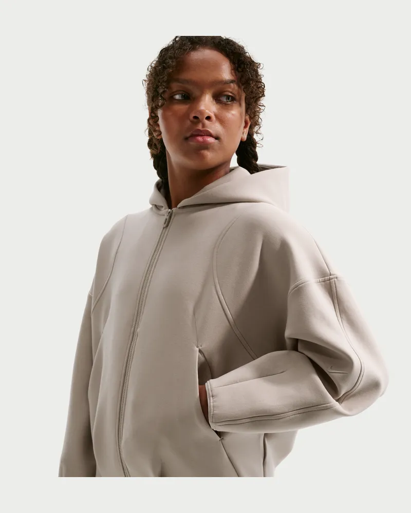 Nike MAVN Strick-Kapuzenjacke mit Therma-FIT-Technologie für Mädchen - Braun Braun