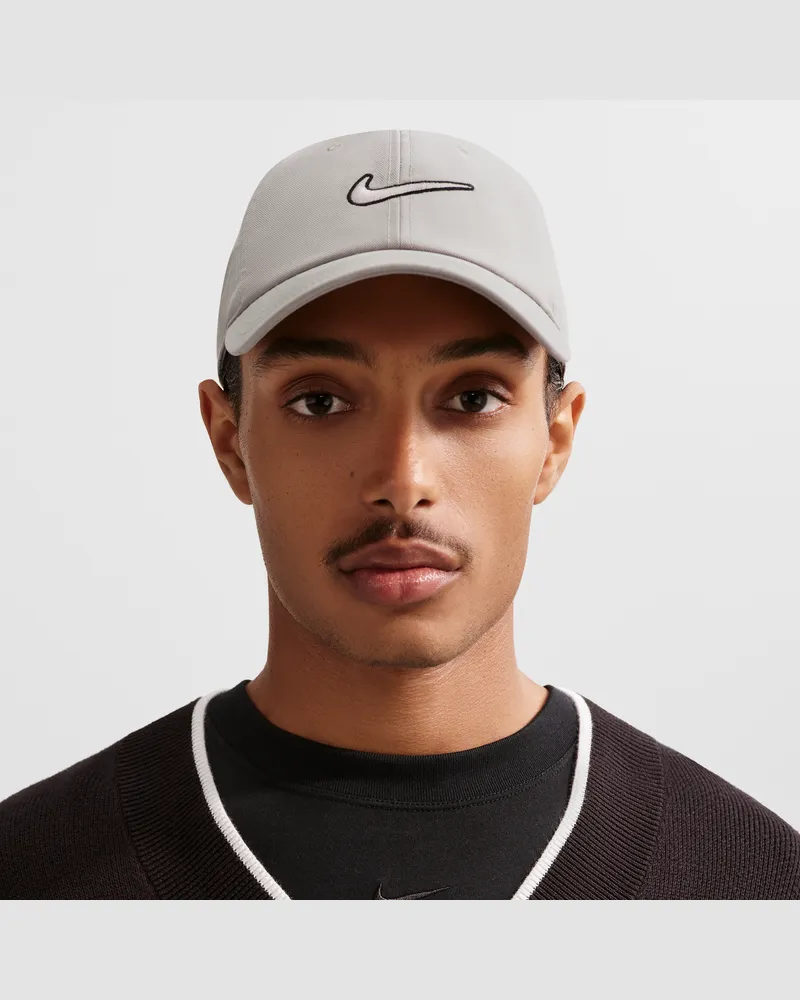 Nike Club unstrukturierte Swoosh Cap - Grau Grau