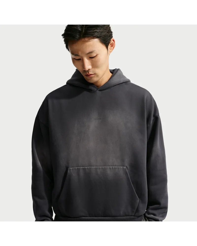 Nike Standard Issue angerauter, schwerer Basketball-Hoodie (Herren) - Grau Grau