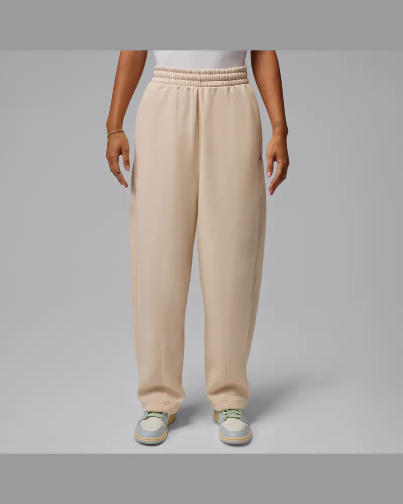 Jordan Brooklyn Damenhose mit weitem Bein - Weiß Weiß