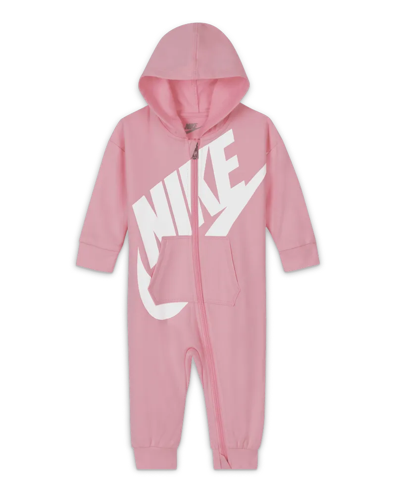 Nike Overall mit durchgehendem Reißverschluss für Babys (0–12 Monate) - Pink Pink