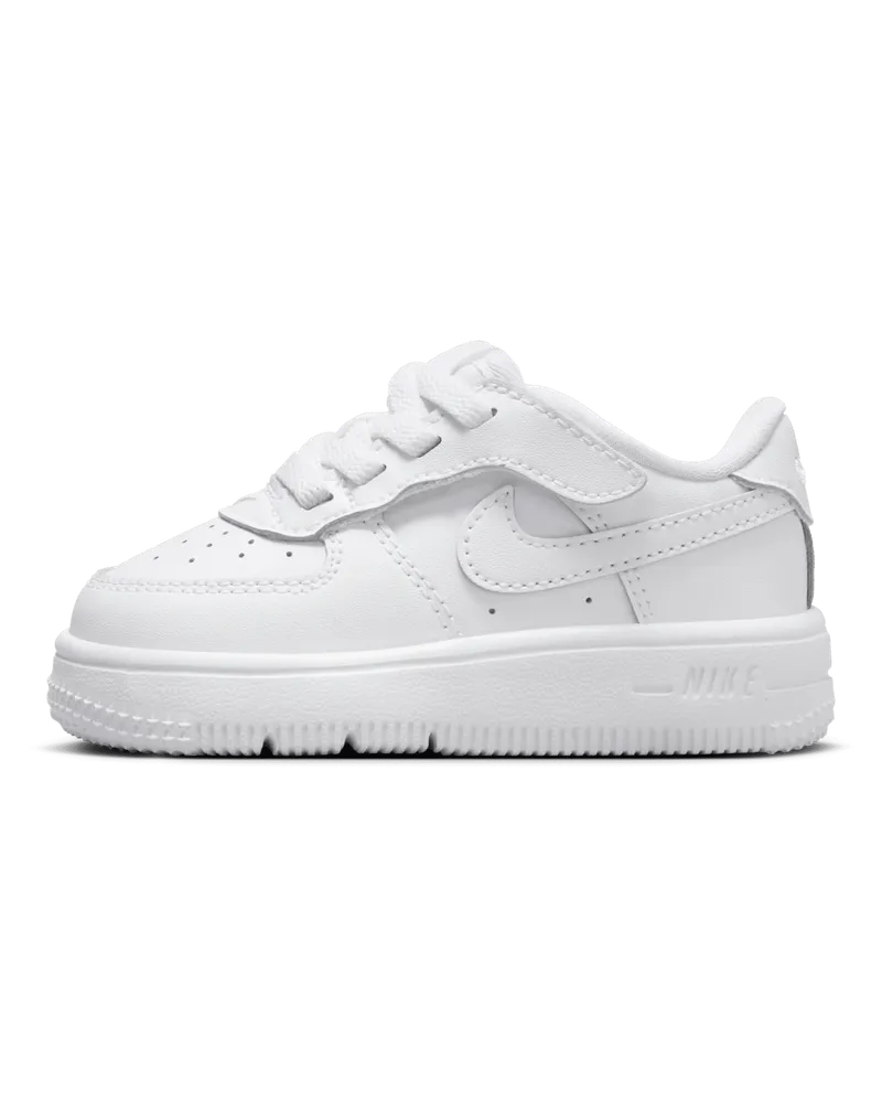 Nike Force 1 Low EasyOn Schuh für Babys und Kleinkinder - Weiß Weiß