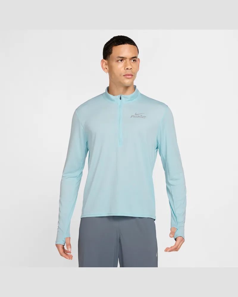 Nike Pacer Flash Dri-FIT-Laufoberteil mit Halbreißverschluss (Herren) - Blau Blau
