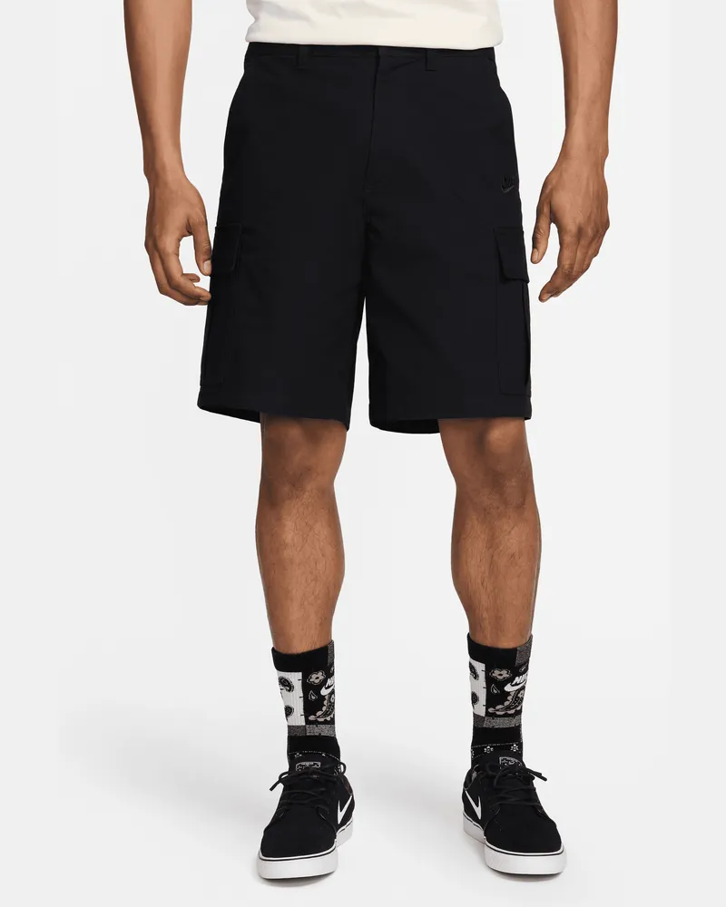 Nike Club Cargo-Webshorts für Herren - Schwarz Schwarz