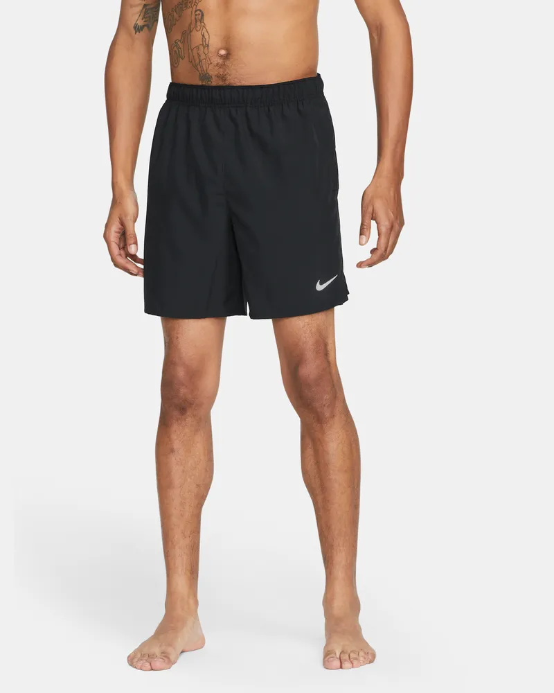 Nike Challenger Dri-FIT-Laufshorts ohne Futter für Herren (ca. 18 cm) - Schwarz Schwarz