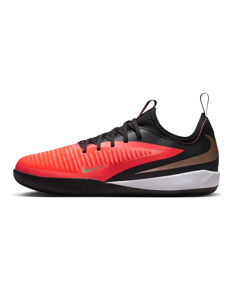 Nike Jr. Phantom 6 Low Academy Fußballschuh für Hallen- und Hartplätze (ältere Kinder) - Rot Rot
