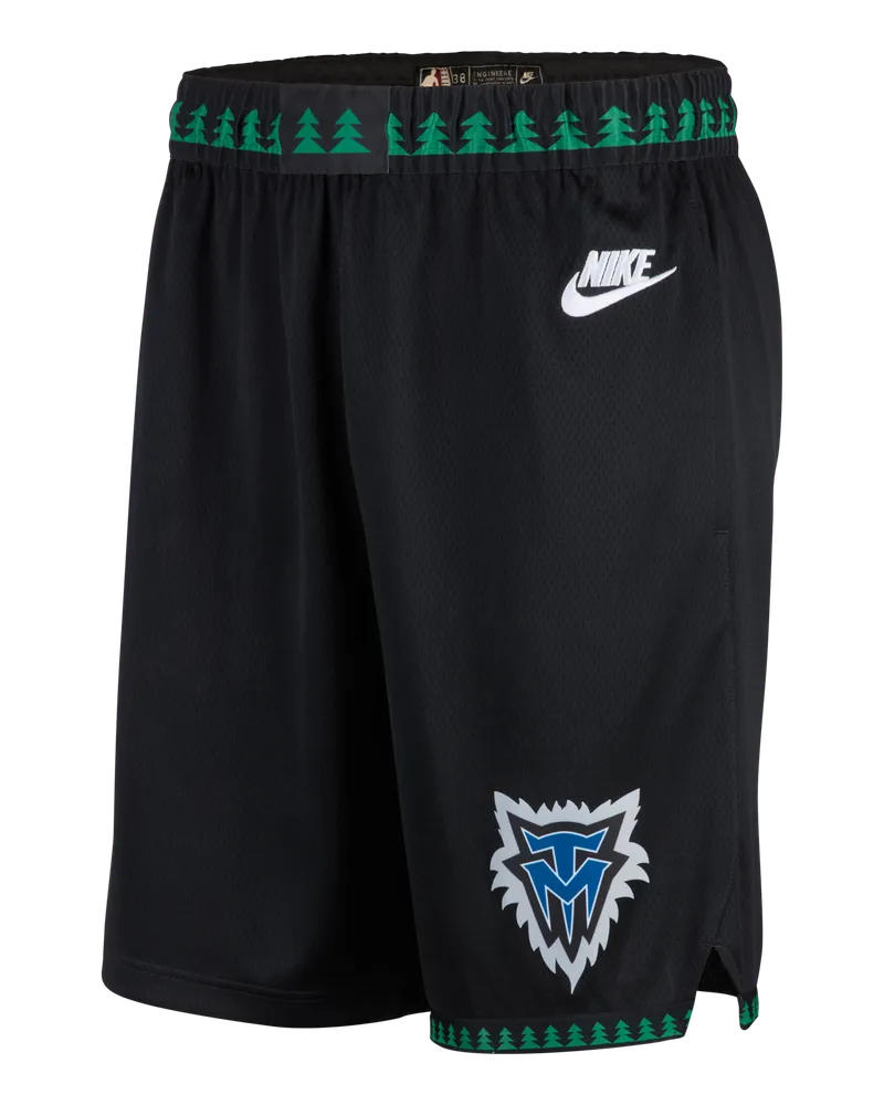 Nike Minnesota Timberwolves Swingman 2025/26 Hardwood Classics  Dri-FIT NBA-Shorts für Herren - Schwarz Schwarz