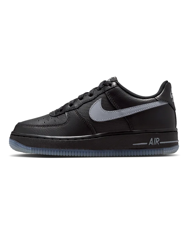 Nike Air Force 1 Schuh (ältere Kinder) - Schwarz Schwarz