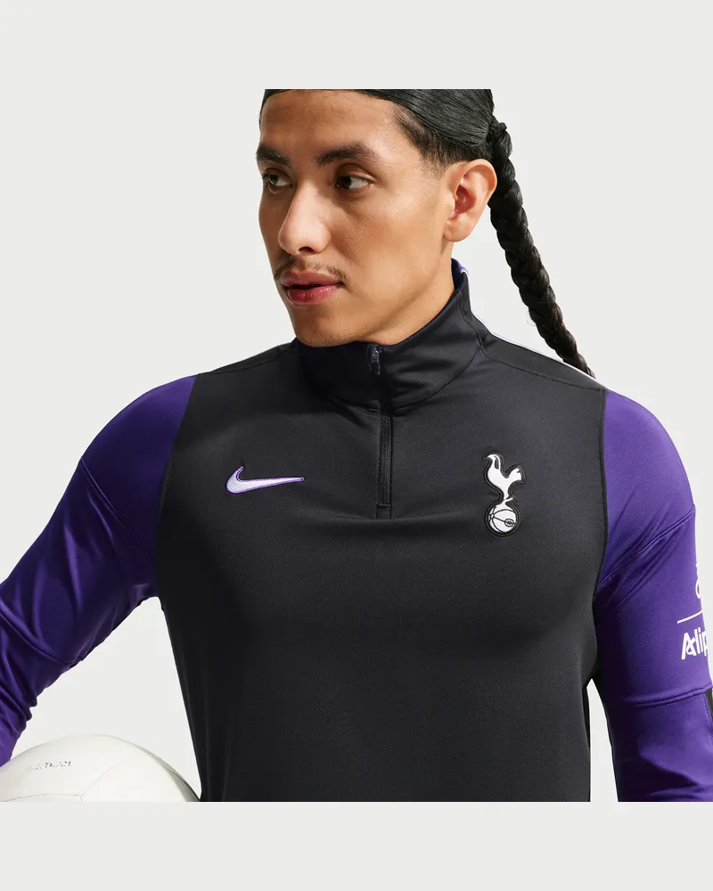 Nike Tottenham Hotspur Strike Third  Dri-FIT Fußball-Drill-Oberteil aus Strickmaterial für Herren - Schwarz Schwarz