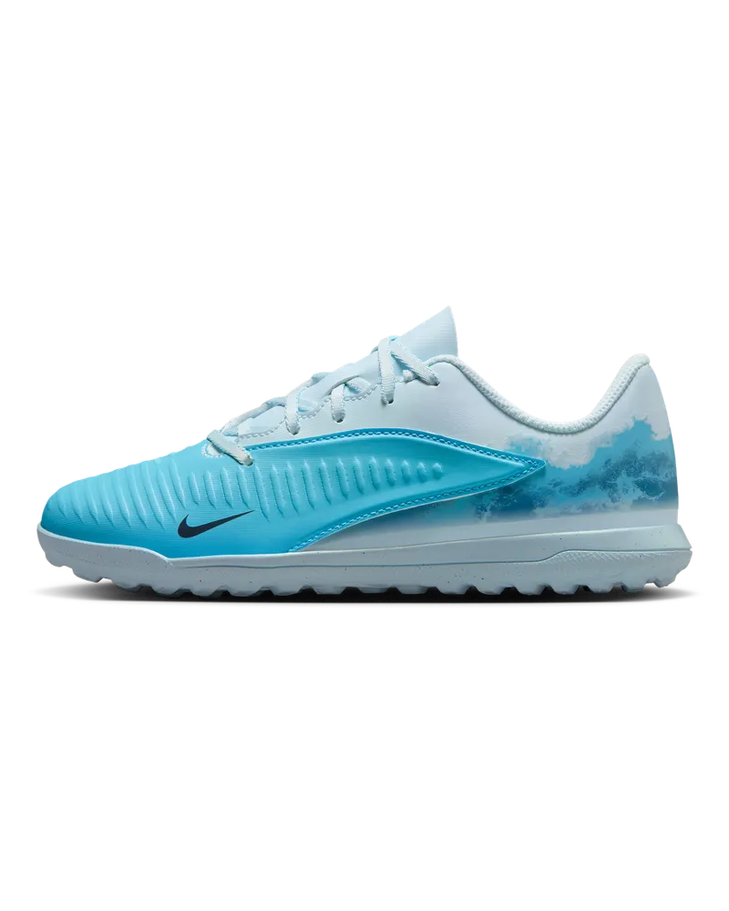 Nike Jr. Phantom 6 Low Club "Erling Haaland" Fußballschuh für Turf (ältere Kinder) - Blau Blau