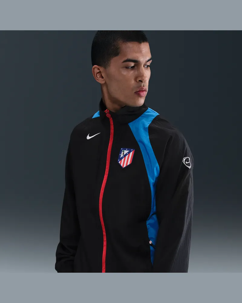 Nike Atlético Madrid  Football Total 90 Fußball-Trainingsjacke (Herren) - Schwarz Schwarz