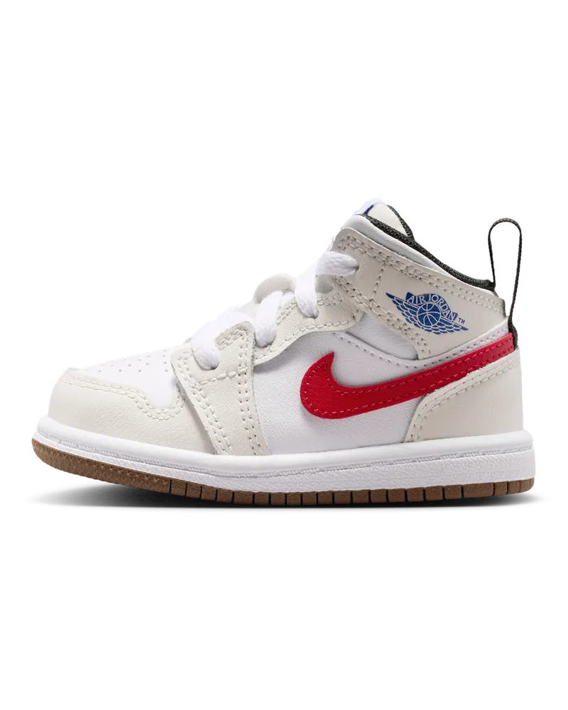 Jordan 1 Mid Schuh für Babys und Kleinkinder - Grau Grau