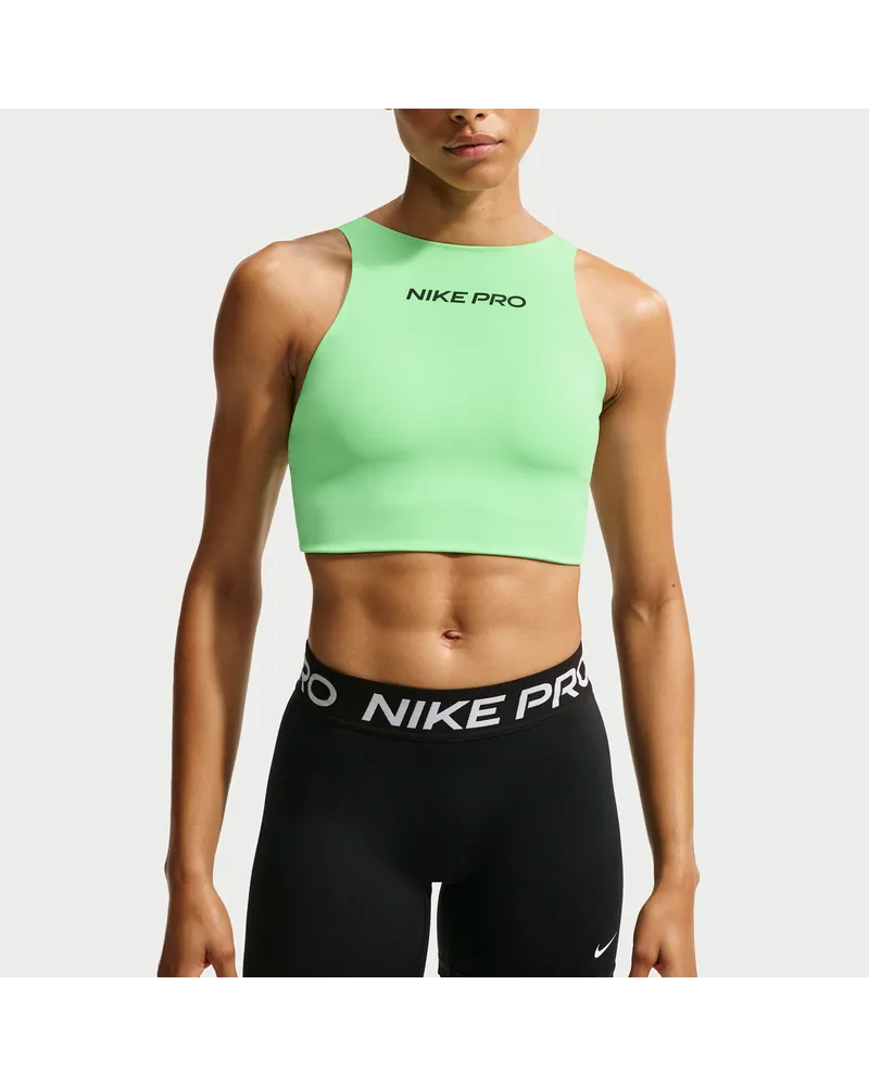 Nike Pro Sculpt gepolsterter Sport-BH mit mittlerem Halt - Grün Grün