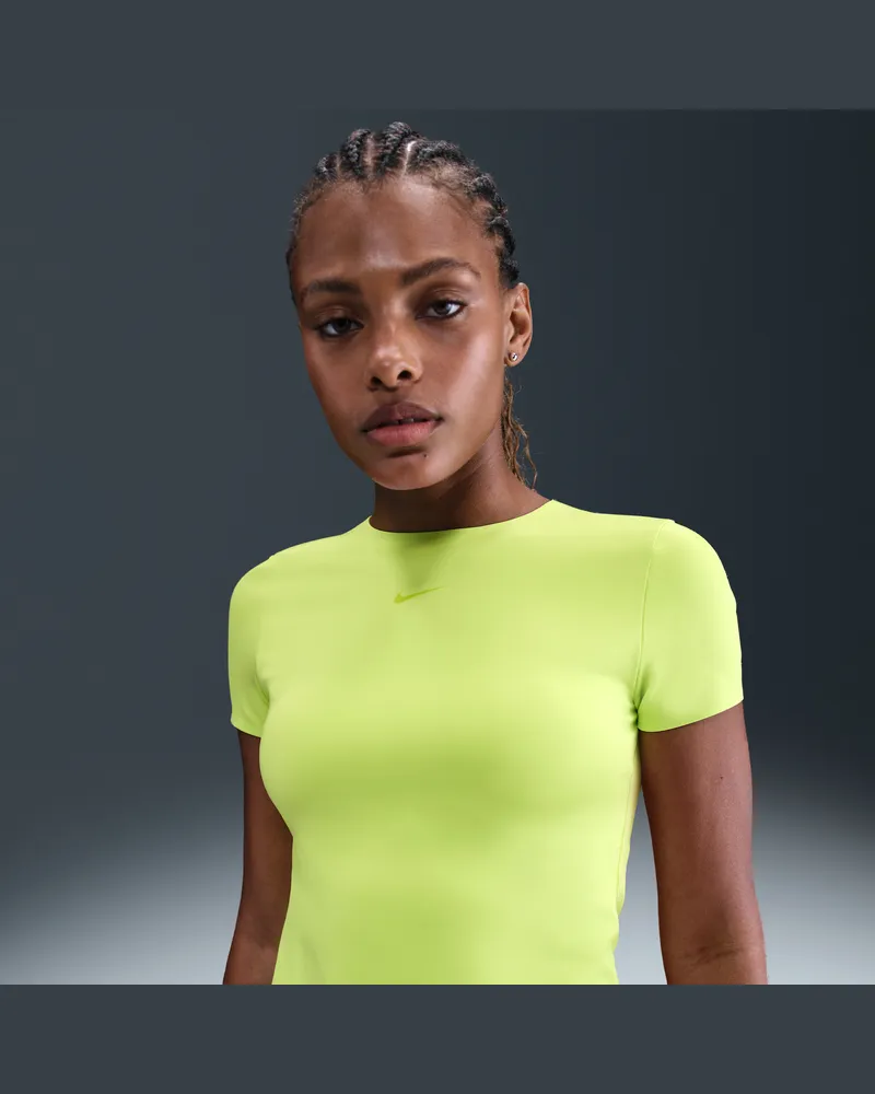 Nike Form Kurzarmshirt (Damen) - Grün Grün