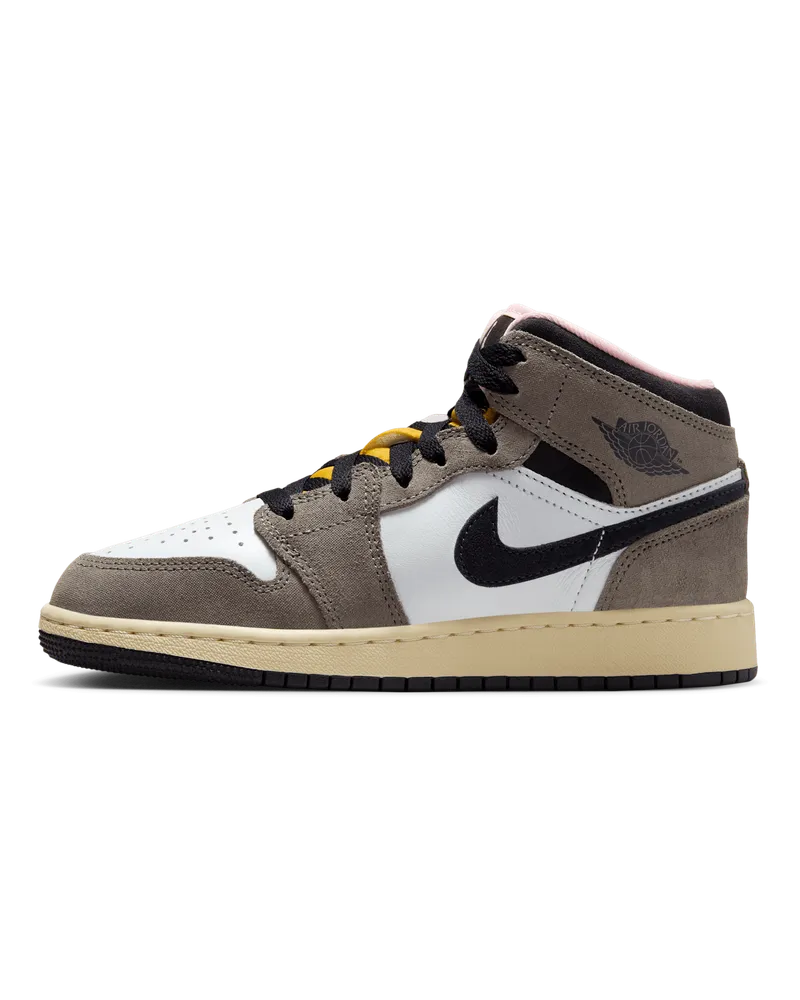 Jordan Air  1 Mid SE Schuh (ältere Kinder) - Weiß Weiß