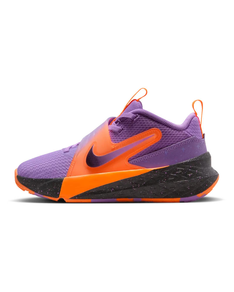 Nike Team Hustle D 12 Schuh für jüngere Kinder - Lila Lila