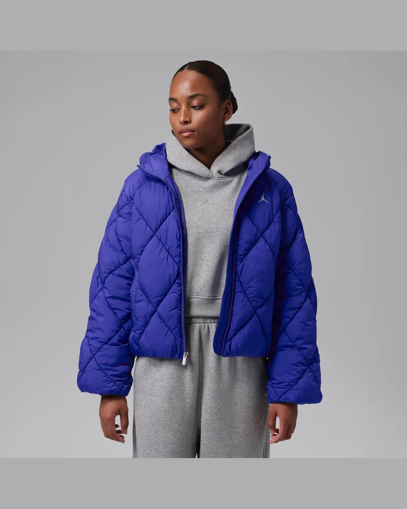 Jordan Brooklyn Puffer-Jacke (Damen) - Blau Blau