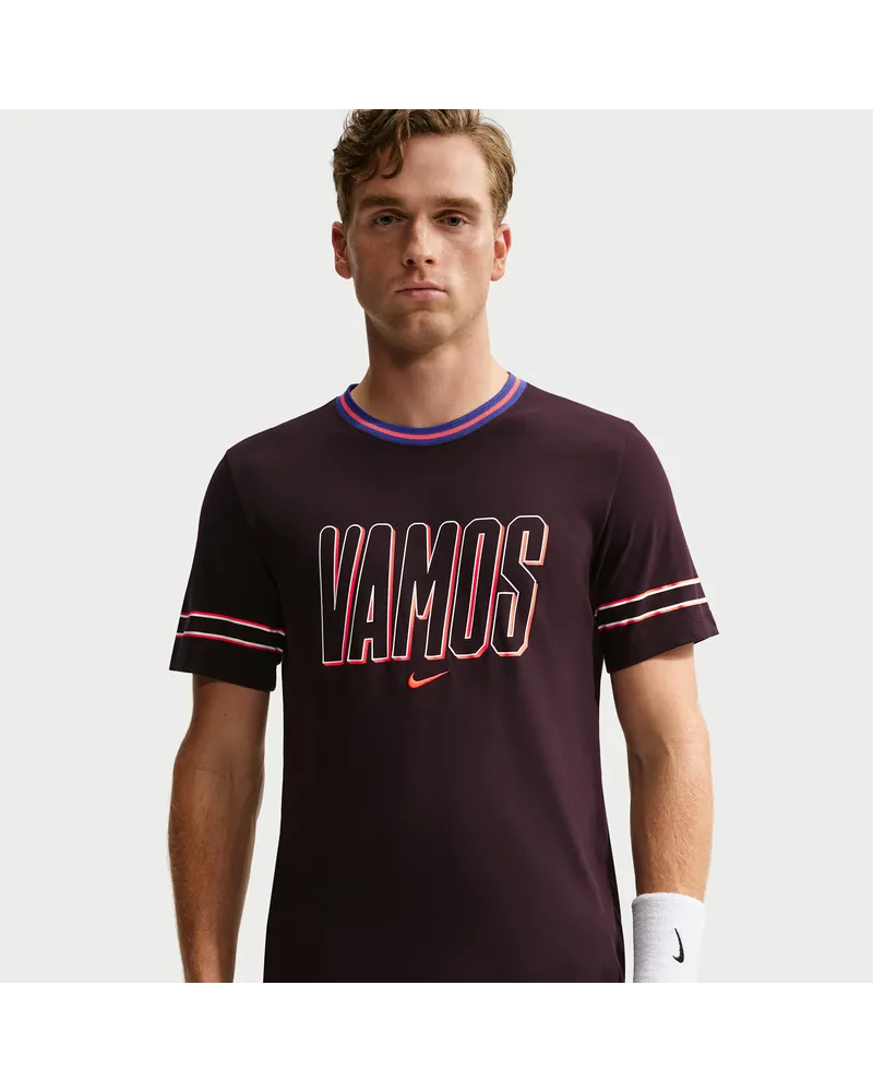 Nike Carlos Alcaraz Court Dri-FIT Tennis-T-Shirt für Herren - Rot Rot