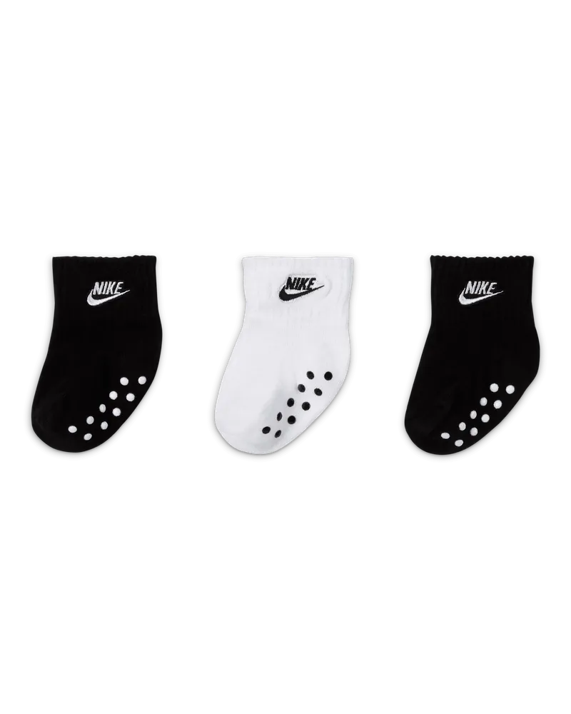 Nike griffige Knöchelsocken für Babys (6–12 M) (3 Paar) - Multi-Color Multi-color