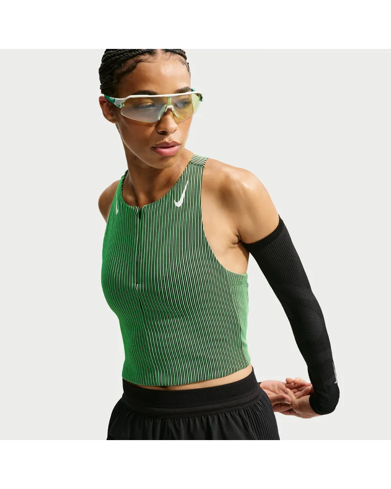Nike AeroSwift Dri-FIT-ADV-Lauf-Tanktop im Crop-Design für Damen - Grün Grün