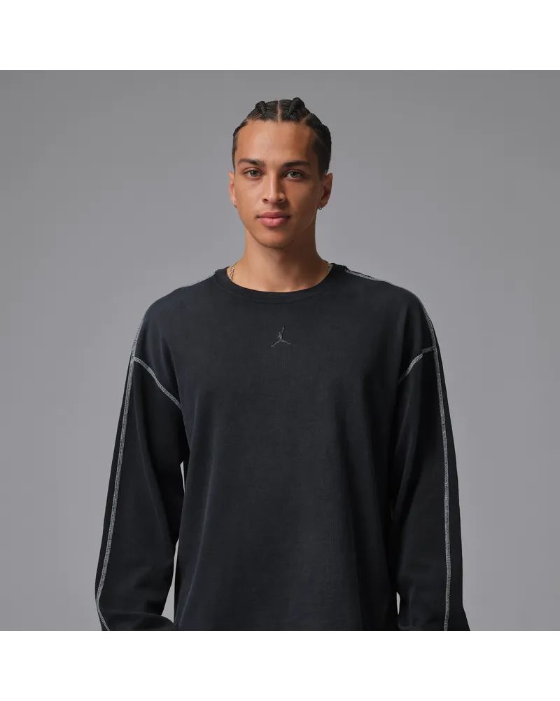 Jordan Flight Longsleeve aus schwerem Material (Herren) - Schwarz Schwarz