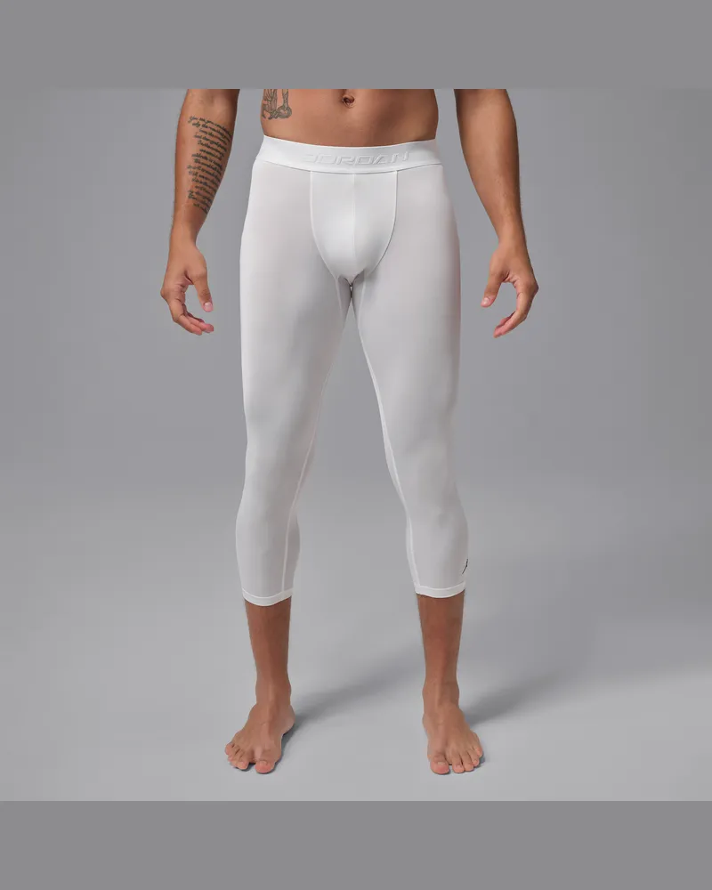 Jordan Sport Essentials Dri-FIT Tights in 3/4-Länge (Herren) - Weiß Weiß