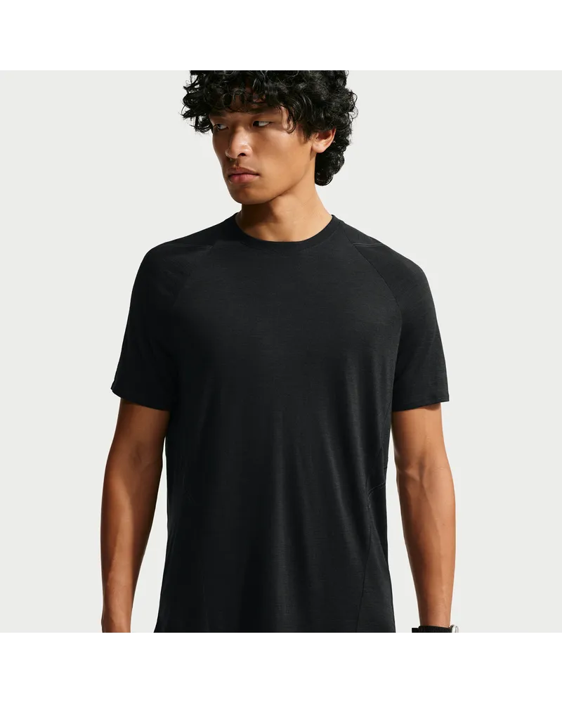 Nike Lab | Running Kurzarmshirt aus Wollmischgewebe (Herren) - Schwarz Schwarz