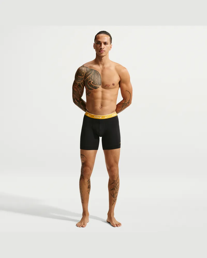 Nike Essential Cotton Stretch Dri-FIT Boxershorts (5er-Pack, Herren) - Gelb Gelb