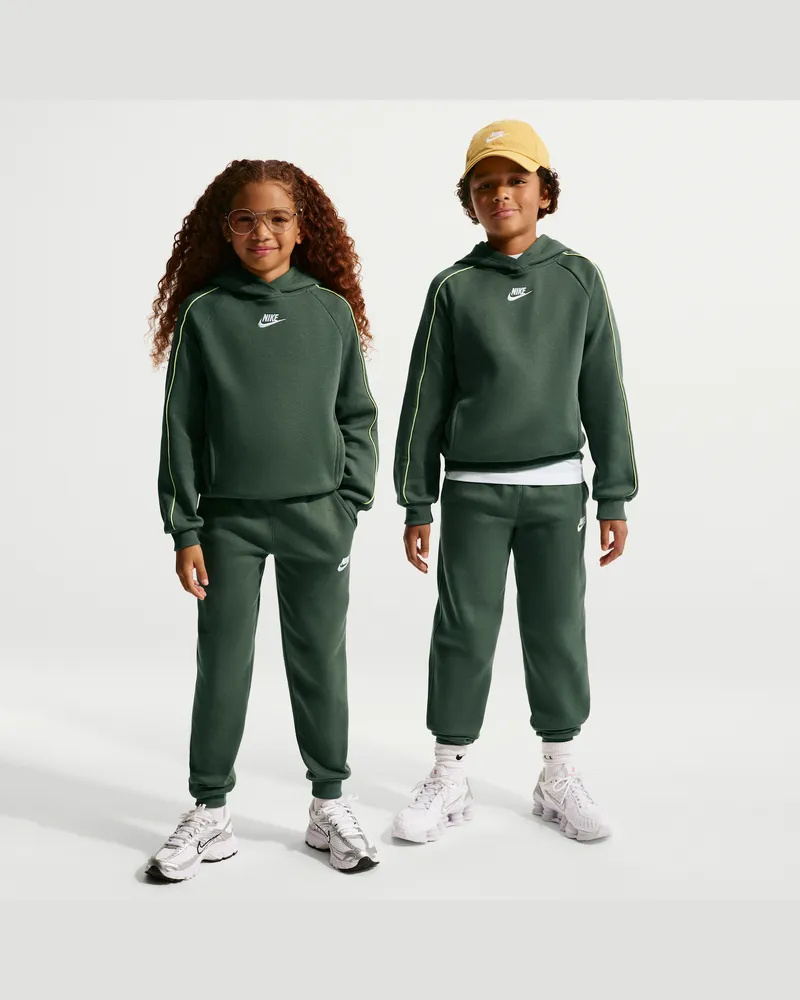 Nike Club Fleece Trainingsanzug mit Kapuze (ältere Kinder) - Grün Grün
