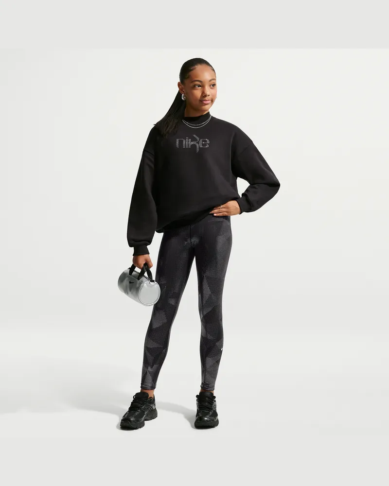 Nike One Leggings für ältere Kinder (Mädchen) - Schwarz Schwarz