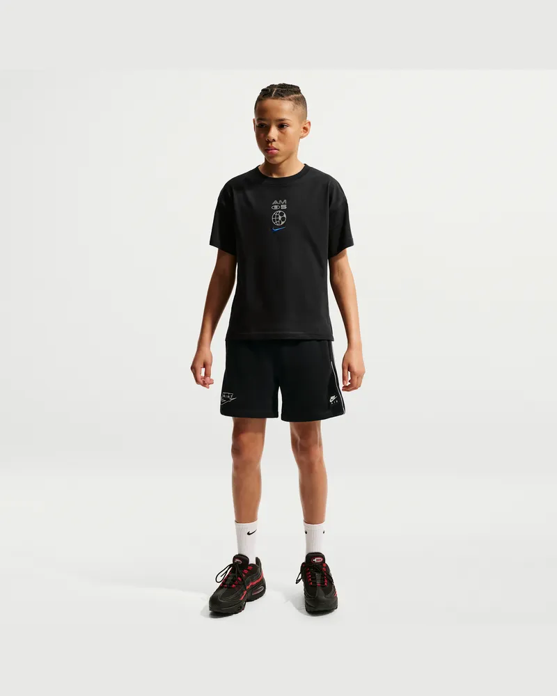 Nike Air Fleece-Shorts (ältere Kinder) - Schwarz Schwarz