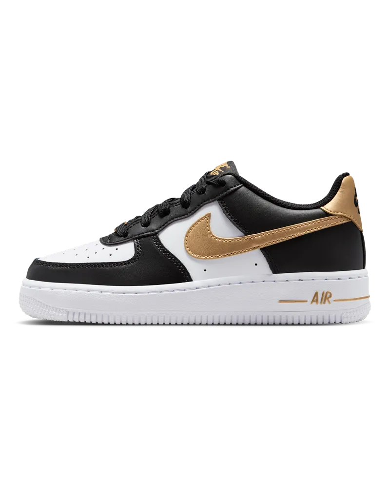 Nike Air Force 1 Schuh für ältere Kinder - Schwarz Schwarz