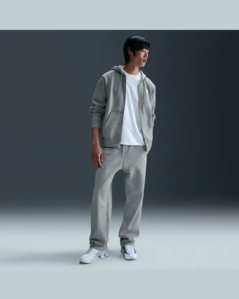 Nike Club Fleece-Hose mit offenem Saum (Herren) - Grau Grau