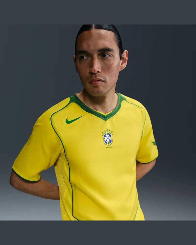 Nike Brasilien 2004 Total 90 Reissue  Replika Fußballtrikot (Herren) - Gelb Gelb
