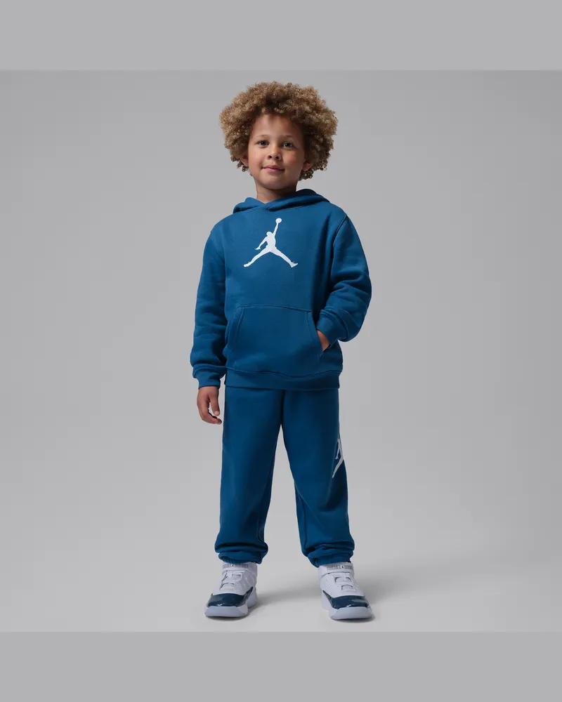 Jordan Jumbo Jumpman 2-teiliges Fleece-Hoodie-Set (jüngere Kinder) - Blau Blau