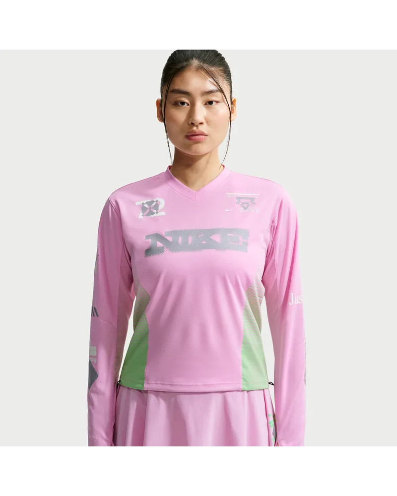 Nike Swift Longsleeve-Laufoberteil für Damen - Pink Pink