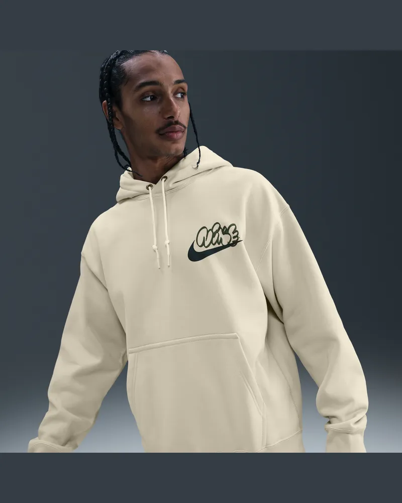 Nike Solo Swoosh Fleece-Hoodie für Herren - Braun Braun