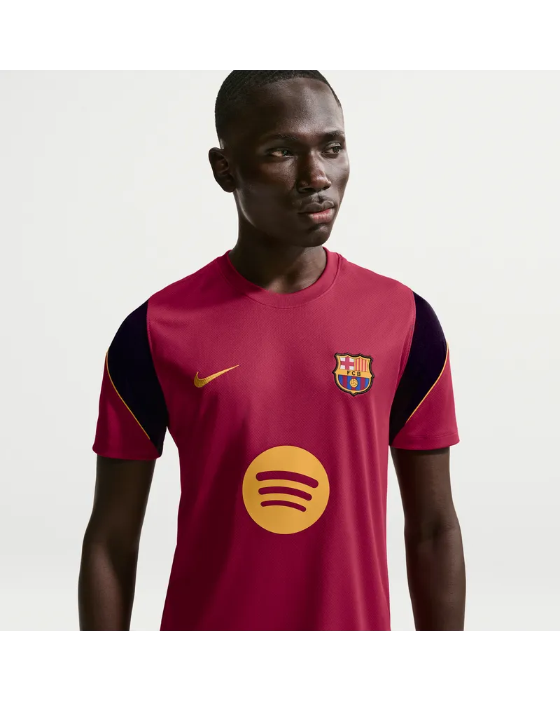 Nike FC Barcelona Strike  Dri-FIT Kurzarm-Fußballoberteil (Herren) - Rot Rot